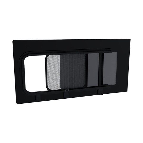 Brixwell 1102mm x 569mm Glass Window for Mercedes Vito Metris, Passenger 1st Sliding Side with Fly Screen DTVT008-INT - main