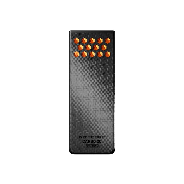 Nitecore 20,000mAh 65W Waterproof USB-C Power Bank, Orange Carbo 20 - main