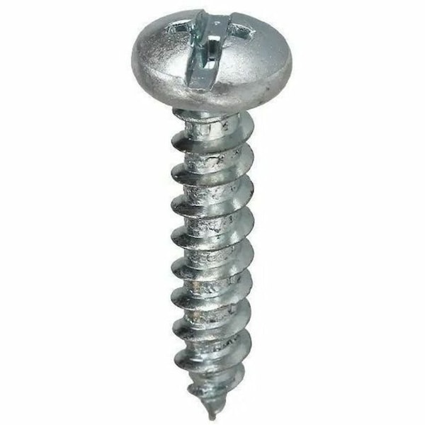 Dottie Sheet Metal Screw, #12 x 3/4 in, Zinc Plated Steel Pan Head Combination Phillips/Slotted Drive 2WS1234 - main