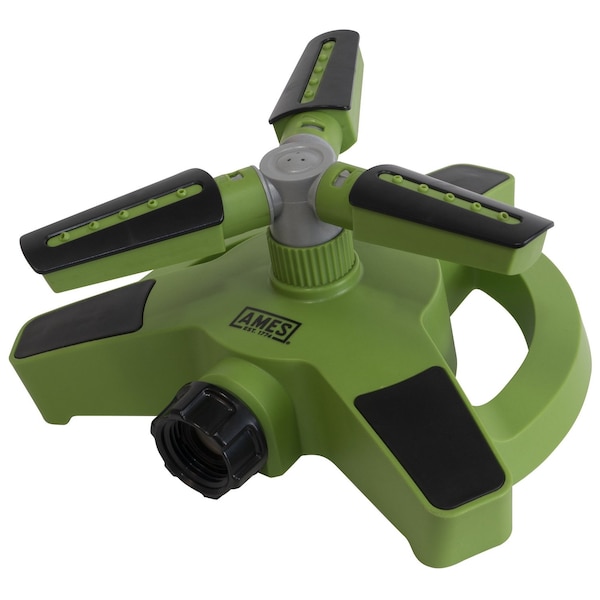 Ames Lawn Sprinkler, 3-Arm, Rotating, 360-Degree Rotation, 18 ft Coverage 20216400 - main