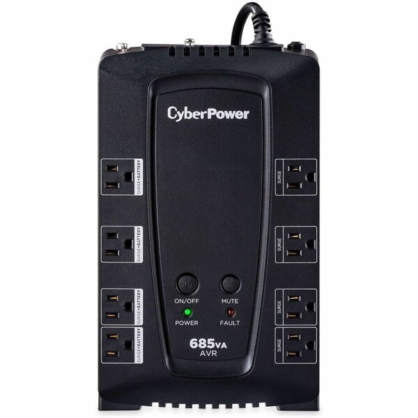 Cyberpower UPS System, Line Interactive, Out: 120 V AC In: 120 V AC CP685AVRG - main