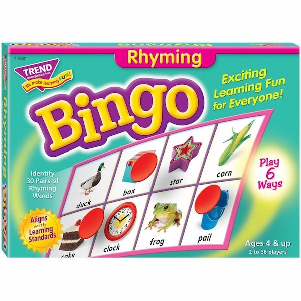 Trend Enterprises Rhyming Bingo Game T6067 - main