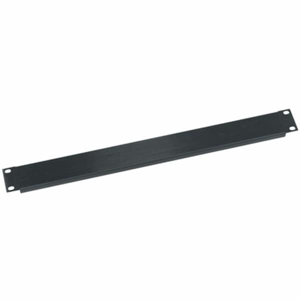 Middle Atlantic 1RU Flanged Blank Aluminum Rack Panel - Black Brushed BL1 - main