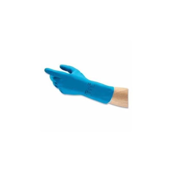 Alphatec Unsupported Light-Duty Natural Rubber Latex Gloves, 8, Unlined, Blue, 12PK 012-120018 - main