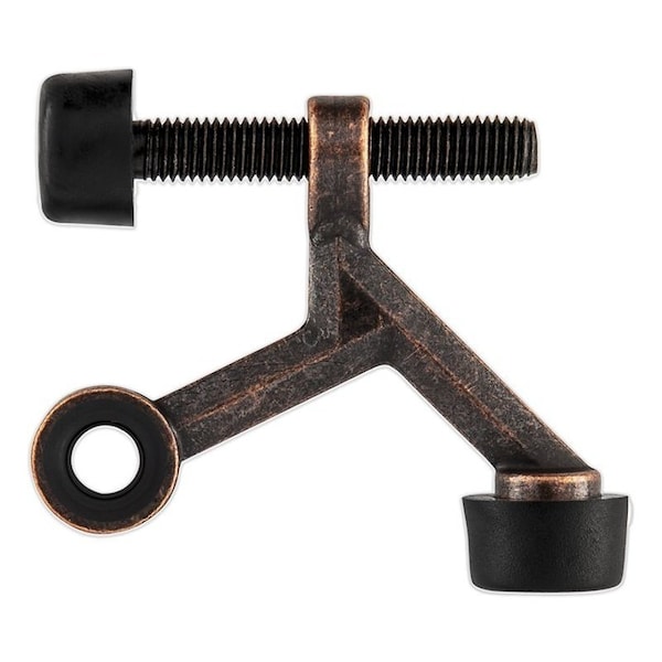 National Hardware Hinge Pin Door Stop, 9/16 in Dia Base, Steel/Zinc, Antique Bronze N830-568 - main