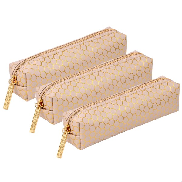 Pukka Pads Pencil Case, Haze, Taupe, 3PK 9981(TE)-HZE - main