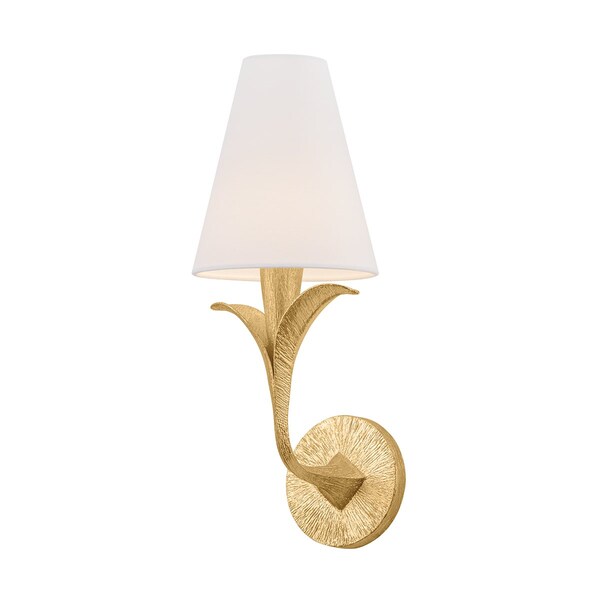 Troy Lighting 1 Light Gladden Wall Sconce Texture Black/Patina Brass B5716-TBK/PBR - main
