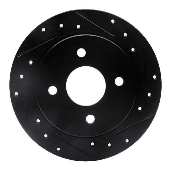 Dynamic Friction Co DFC Brake Rotor - Drilled and Slotted - Black 633-54049R - main