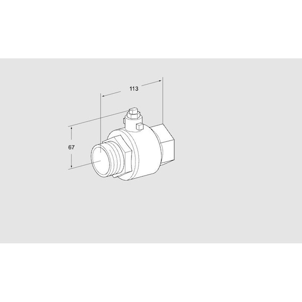 Honeywell Kromschroder VLV, GAS COCK, GEH 40R50 KS03352510 - main