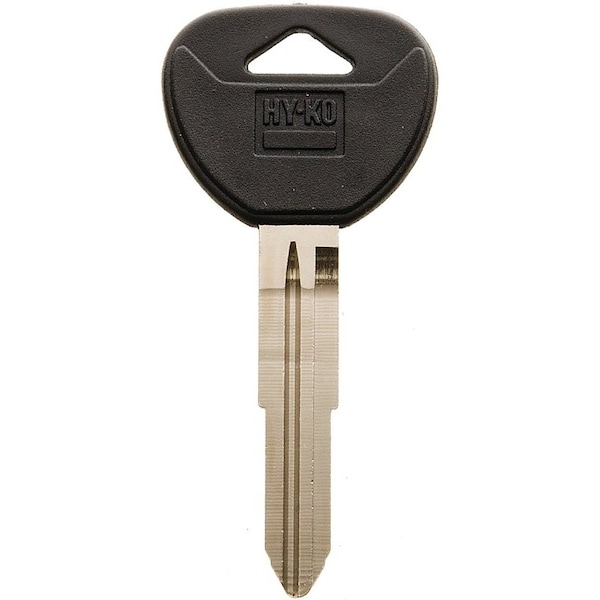 Hy-Ko Automotive Key Blank, Brass/Plastic, Nickel, For: Mitsubishi Vehicle Locks 12005MIT4 - main