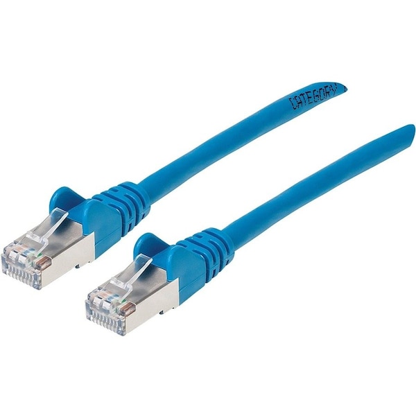Intellinet Network Solutions Augmented Category 6, Cat6A S/Ftp Patch Cable, 7 Ft, Blue Copper, 26 741484 - main