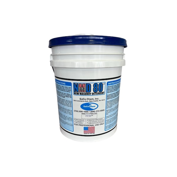 Eaco Chem NMD 80 5 Gallon - (Hazmat Shipping) - Remove Mortar and Efflorescence from Brick, Stone and Unpolis NMD805g - main