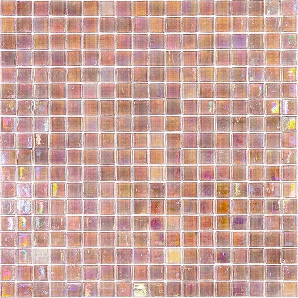 Apollo Tile Skosh 11.6 in. x 11.6 in. Glossy China Pink Glass Mosaic Wall and Floor Tile 18.69 sqft/case, 20PK APLNB88PK226A - main