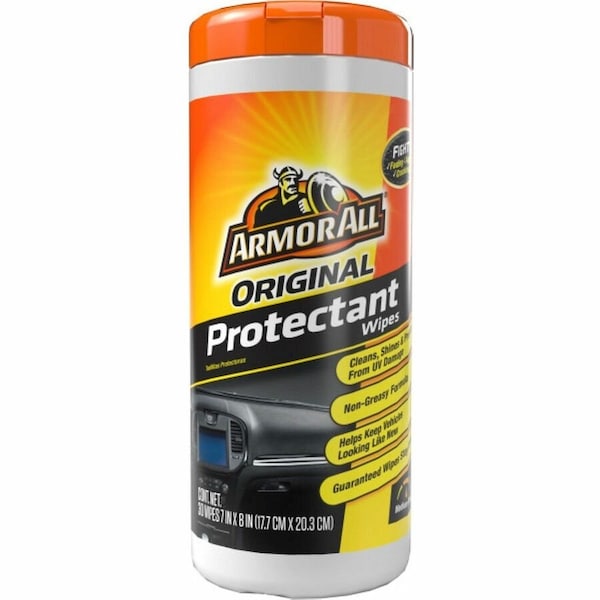 Armor All Original Plastic/Rubber/Vinyl Protectant Wipes 30 wipes 17496C - main