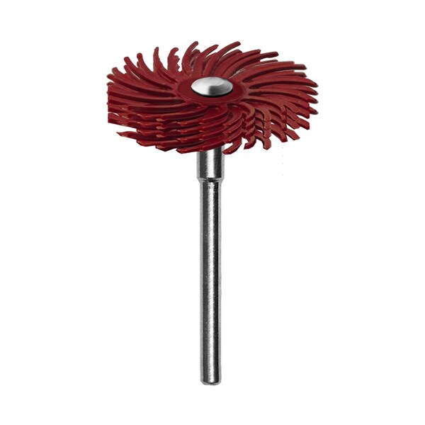 Dedeco SUNBURST 1'' TC 4-PLY RED 220 GRIT (A/O) 1/8", 5PK 1785 - main