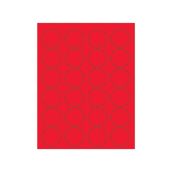 Bsc Preferred Fluorescent Circle Laser Labels LL193RD - main