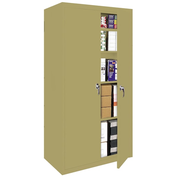 Steel Cabinets Usa Storage Cabinet, 72 in H, 36 in W, Tropic Sand, 4 Shelves FS-36-TS - main