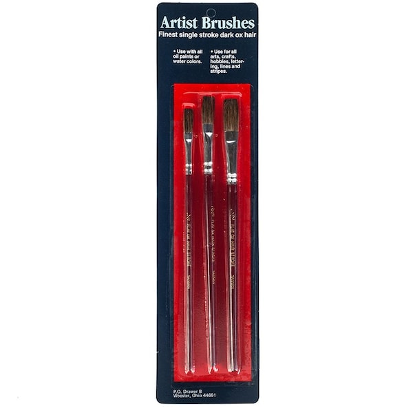 Werner Wooster F5113 Wooster Artist Brushes, 3-Piece Set POP - main