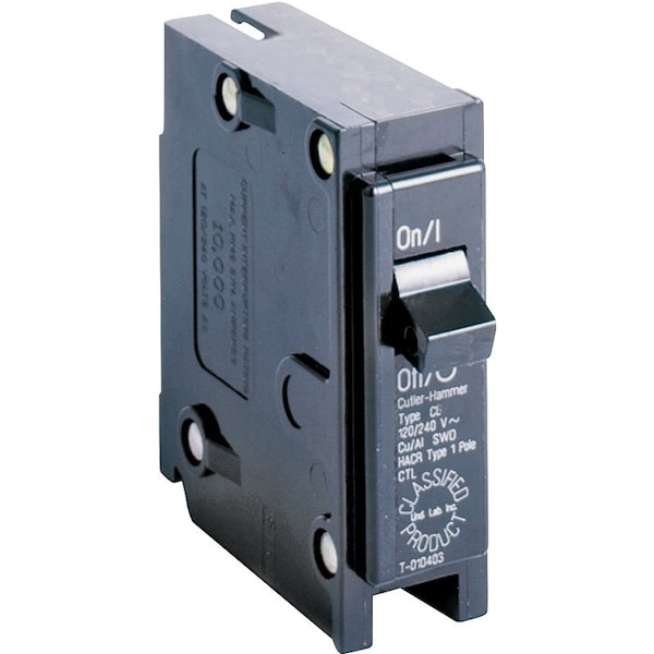 Eaton Cutler-Hammer Circuit Breaker, CL Series, 20A, 1 Pole, 120/240V AC, 10kA CL120 - main