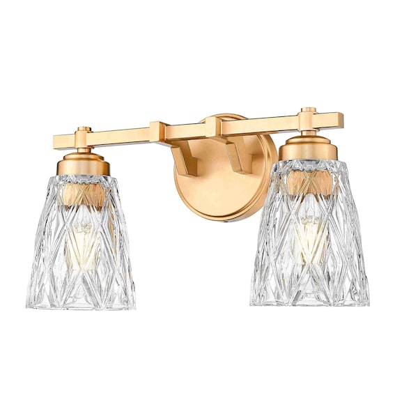 Z-Lite Andree Modern Gold 2 Light Vanity 1960-2V-MGLD - main