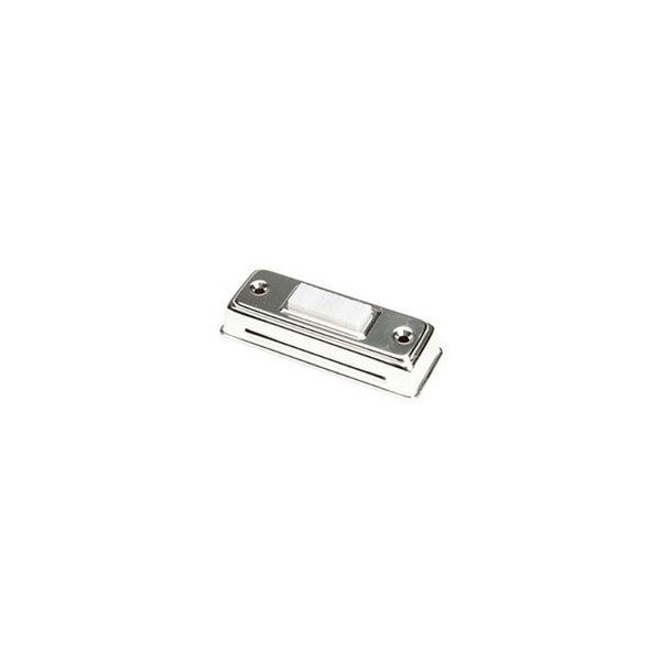 Edwards Signaling Heavy Duty Pushbutton, Chrome Plated Finish 656-C - main