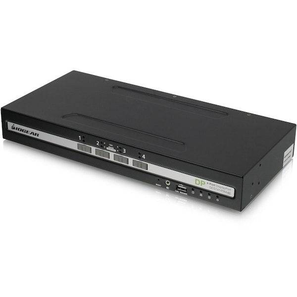Iogear 4-PORT SINGLE VIEW DISPLAYPORT SECURE KVM SWITCH W/AUDIO AND CAC SUPPORT GCS1414TAA4C - main