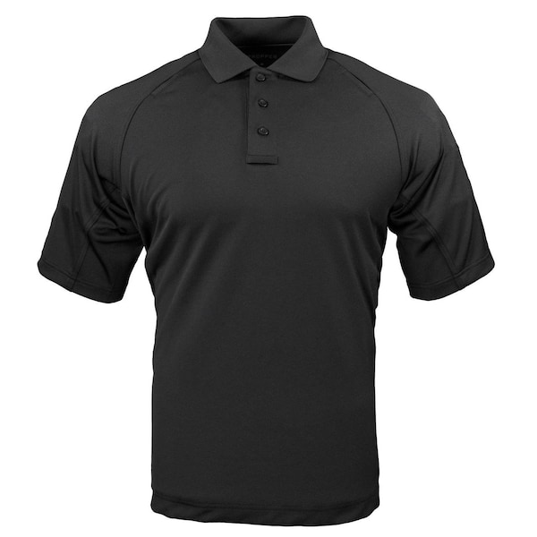 Propper Men's Raglan Utility Polo, Polyester Jersey, Pull On, Black, 6X-Large F5842 - main