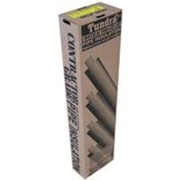 Tundra Quick R Pipe Insulation, 2-3/8 in ID x 3-3/8 in OD Dia, 6 ft L, Steel, Charcoal 52381T - main