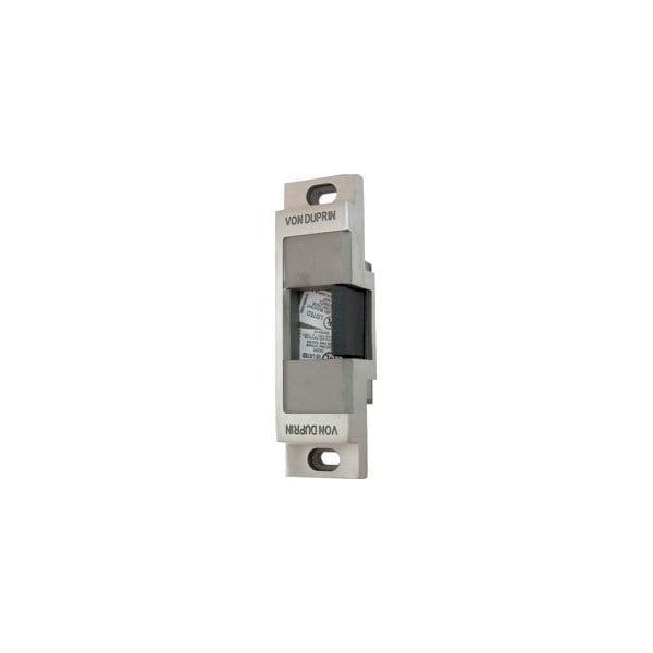 Von Duprin Von Fire Rated Electric Strike for Rim Exit Device, 24VDC, Fail Secure FSE, Satin Stainless Steel 6111-630-24VDC-FSE - main