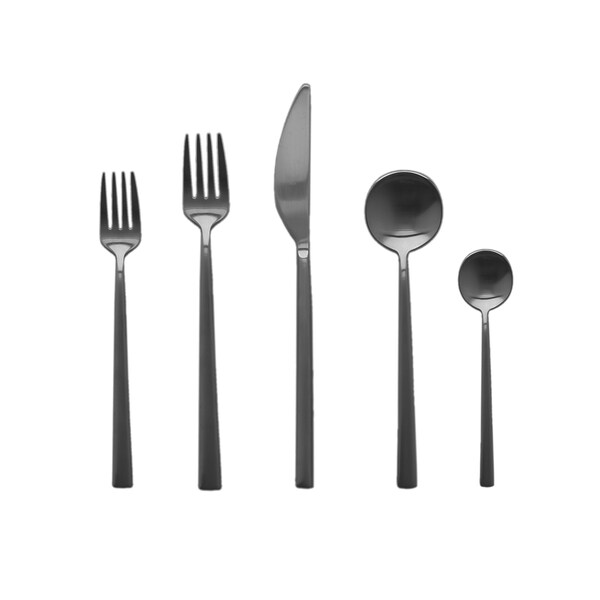 Mepra Movida Ice Black Gold Flatware Set - 20 Pcs. 103722020ION - main