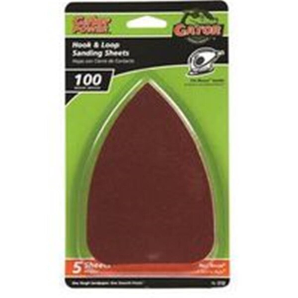 Gator Resin Bonded Sanding Sheet, 5 x 3.50 in., 100 Grit 39859 - main