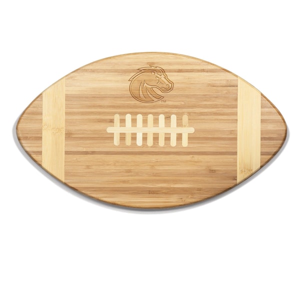 Picnic Time Family Of Brands NCAA Boise State Broncos Touchdown! Football Cheese Board - Novelty Charcuterie Board 896-00-505-703-0 - main