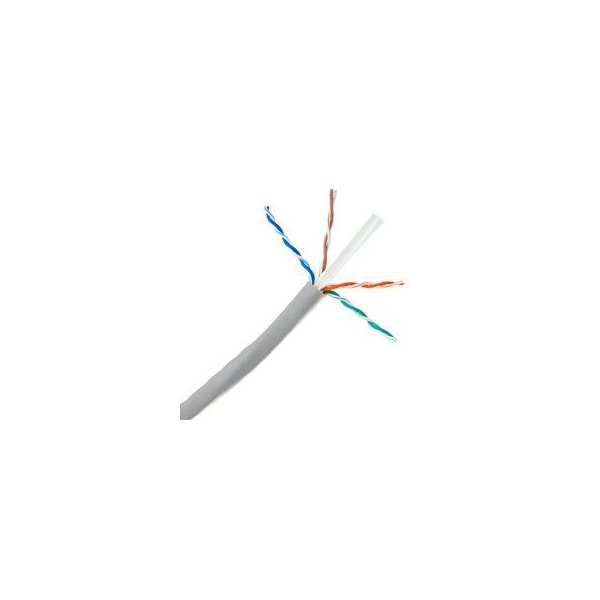 Cable Wholesale Plenum Cat6a Gray Copper Ethernet Cable, 10 Gigabit Solid, CMP, UTP, POE Compliant, 500Mhz, 23 14X6-021NH - main