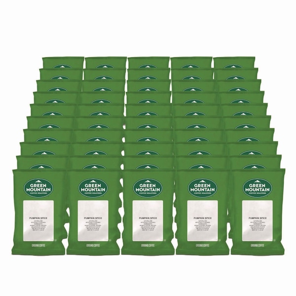 Green Mountain Coffee Coffee, Pumpkin Spice, Fraction Pack, Caffeinated, Ground, 2.2 oz, 50 PK 4757 - main