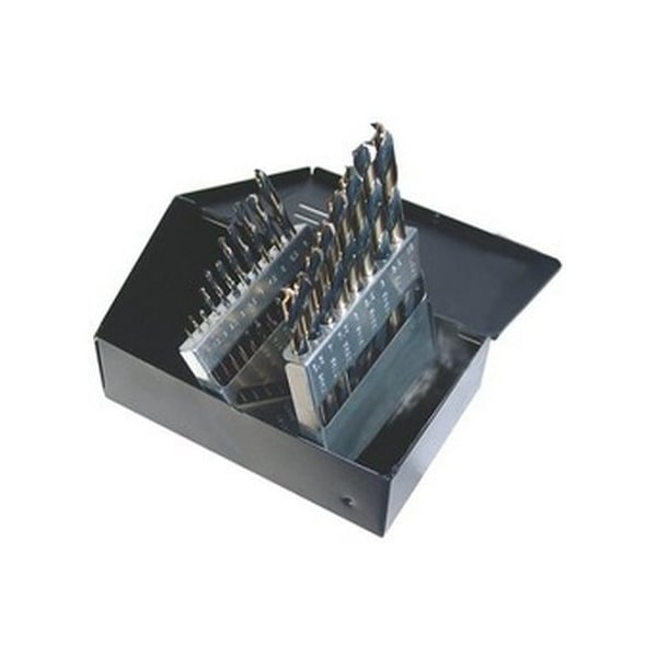 Norseman Drill & Tool Norseman SP19M Magnum Super Premium, Jobber Length, Type 170AG Metric, Black & Gold Drill Set 19pc 58920 - main