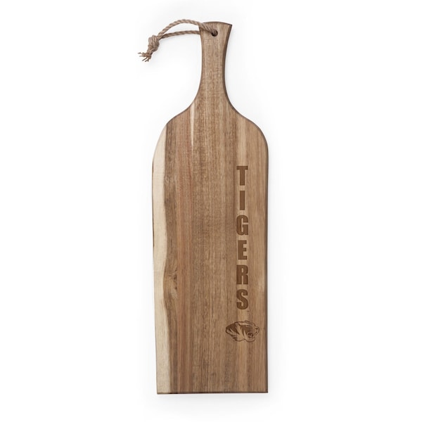 Picnic Time Family Of Brands NCAA Mizzou Tigers Artisan 24 Acacia Charcuterie Board with Raw Wood Edge 892-00-512-393-0 - main