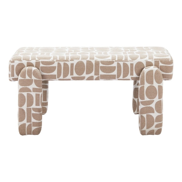 Homeroots 40in Fabric and Plastic Upholstered Bench 668852 - main