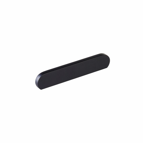 Schaub 5-7/8in Cafe Modern Oval Cabinet Pull with 4in and 5in Center to Center Matte Black Finish 10042-MB - main