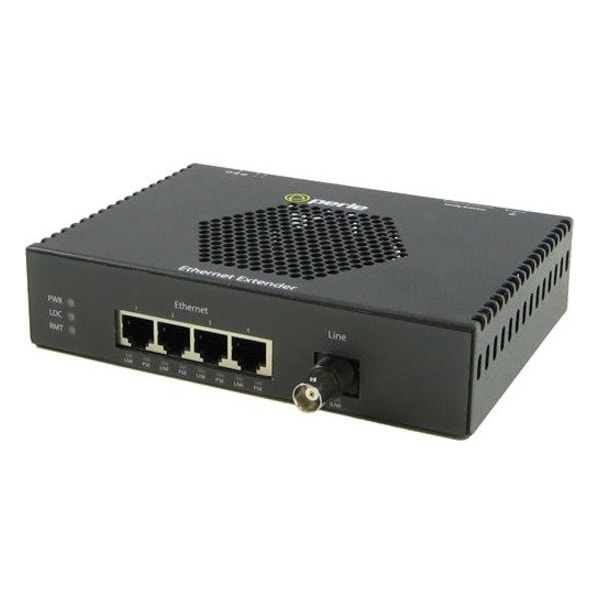 Perle Systems EXP-4S110E-BNC 4X10/100 BNC VDSL POE CPE LAN EXTENDER 06004714 - main