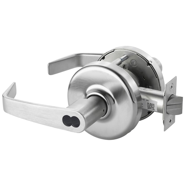 Corbin Russwin Grade 1 Classroom Cylindrical Lock, Newport Lever, LFIC 7-Pin Less Core, Satin Chrome Finish, Non-h CL3355 NZD 626 CL7 - main