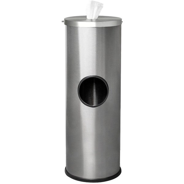 Ex-Cell Kaiser 3-Gal. Wipe Dispenser Sanitizing Station - Stainless Steel SW-DSP-01 SS - main