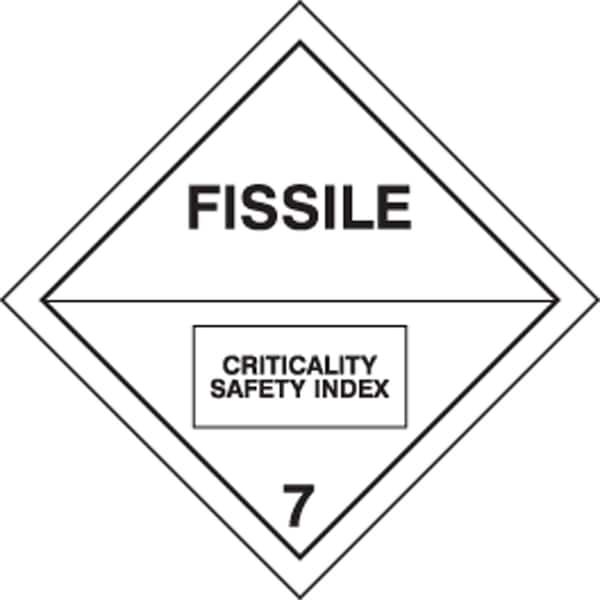 Accuform DOT SHIPPING LABELS HAZARD CLASS 7 MSL704PS5 - main