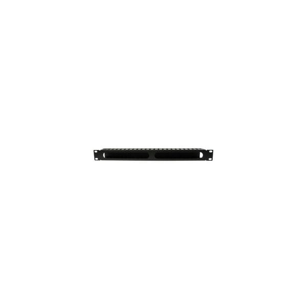 Cable Wholesale 19 Inch Rackmount Cable Management, 24 Slot, 1U, Metal, Black 61B3-10024 - main