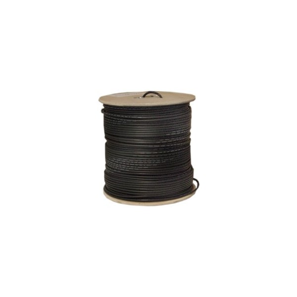Cable Wholesale Bulk RG58/AU Coaxial Cable, Black, 20 AWG, Copper Stranded Center Conductor, Braided Shield, 10X1-022MH - main
