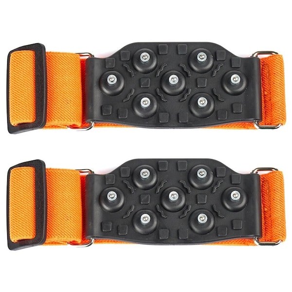 Jj Keller Ice Cleats Mid-Sole with Tungsten Spikes, Anti Slip Crampon, Adjustable Strap, Large 75483 - main