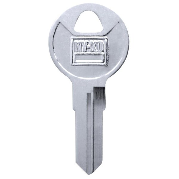 Hy-Ko Key Blank, Brass, Nickel-Plated, For: Bauer BAU3 Locks 11010BAU3 - main