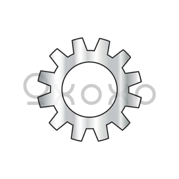 Oxoxo #6 External Tooth Lock Washer 18-8 Stainless Steel, 10000PK 318897 - main