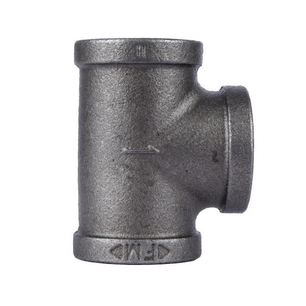 Stz Industries 1 in. FIP each X 1 in. D FIP 1 in. D FIP Black Malleable Iron Tee 310UPT-1 - main