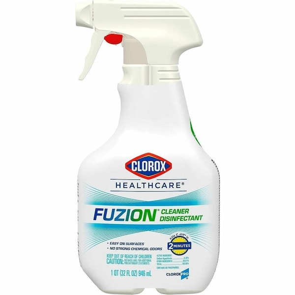 Clorox Bleach Disinfectant, 32 oz. Trigger Spray Bottle, Unscented, Translucent, 9 PK 31478 - main
