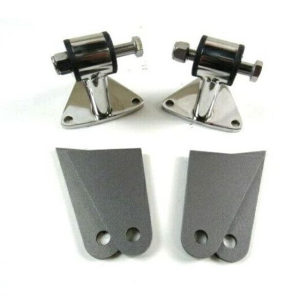 Bous Performance SBC & BBC Chevy V8 Engine Weld-In Motor Mount Kit, Stainless Steel E49001S - main